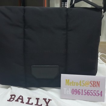 กระเป๋าสะพาย Bally รุ่น Nylon fabric black ของแท้