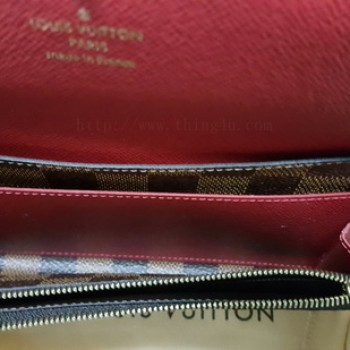 กระเป๋าสตางค์ Louis Vuitton Emilie Damier Ebene ของแท้