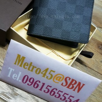 กระเป๋าสตางค์ Louis Vuitton Slender Wallet Damier Graphite ของแท้