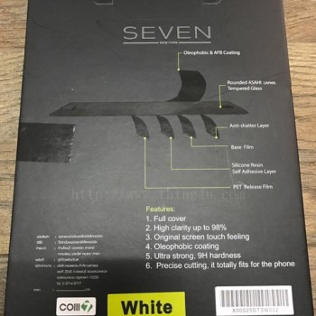 ฟิล์มกระจกนิรภัยอย่างดีแบบขอบดำ Iphone6