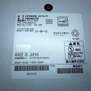 Notebook Fujitsu Lifebook U772 Ultrabook 