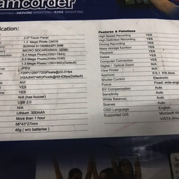 กล้อง Action Camcorder HD 720P 