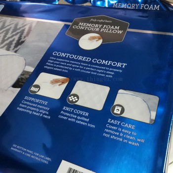 หมอน sealy memory foam contour pillow