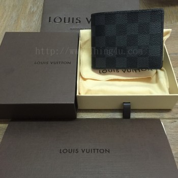 กระเป๋า Louis Vuitton Slender damier graphite wallet ของแท้