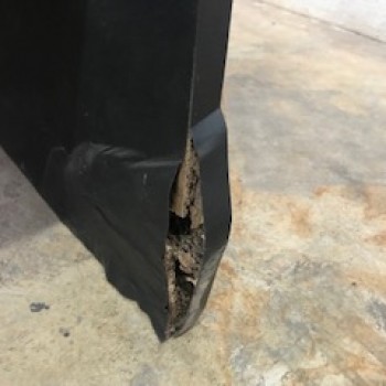 โต๊ะทำงานสีน้ำตาลดำ ขนาด 60x120x75cm.