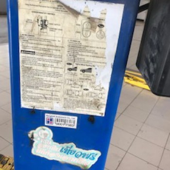 ขาย ลิฟท์ยกรถยนต์สองเสา ยี่ห้อ Rotary (USA) แบบคานบน ขนาด 4.5ตัน ระบบเยื้องศูนย์ของRotary ประตูเปิดได้กว้างสูงสุด