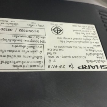 ขาย โทรทัศน์สี Sharp Esteem มือสอง มีรีโมท 