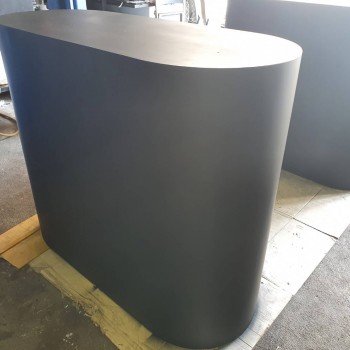 เคาน์เตอร์ สีดำด้าน บิ้วใหม่ อย่างดี สวยดูดี ไว้รับลูกค้าในร้าน โชว์รูม หรือออกบูท