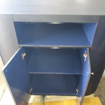 เคาน์เตอร์ สีดำด้าน บิ้วใหม่ อย่างดี สวยดูดี ไว้รับลูกค้าในร้าน โชว์รูม หรือออกบูท