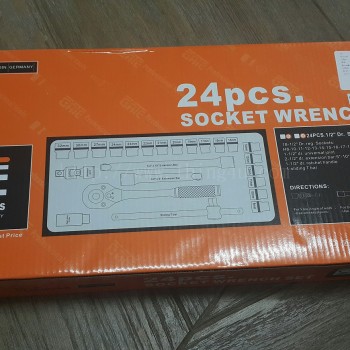 ชุดบ๊อกเครื่องมือ 24ชิ้น GATE GT-234024-B 